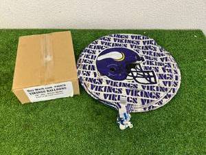 lot 13 image: Box of 48 MN Vikings 18 Mylar Balloons