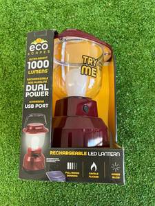 lot 15 image: New Dual Power Rechargeable LED Lantern