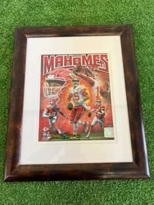 lot 45 image: Patrick Mahomes Kansas City Chiefs Framed Artwork
