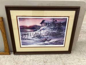 lot 46 image: Terry Redlin Peaceful Evening 940 - 28 x 36
