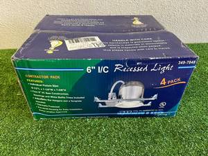 lot 132 image: New 4 Pack 6 Recessed Lights