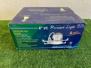 lot 133 image: New 4 Pack 6 Recessed Lights