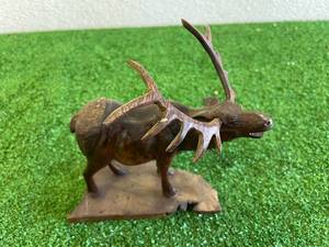 lot 161 image: Wood Carved Moose