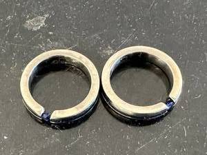 lot 175 image: Titanium Blue Sapphire Rings