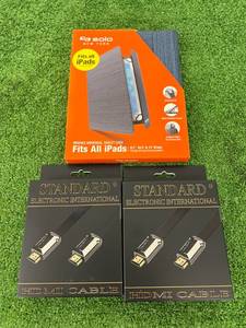 lot 208 image: New HDMI Cables & iPad Cover