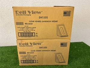lot 218 image: 2 Cases Clear Hinged Sandwich Wedges