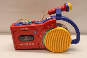 lot 50 image: Vintage Sony My First Radio with Microphone - Retro Design