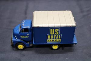 lot 82 image: 1952 GMC Dry Goods Van Model Truck - U.S. Royal Tires