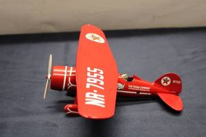 lot 83 image: Texaco Wings of Texas Air Express Lockheed 1929 Airplane Bank - Mint Condition with Original Box
