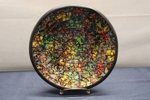 lot A-130 image: Colorful Mosaic Decorative Bowl from Indonesia