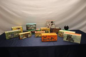 lot 140 image: Group of 15 Vintage Avon Decanters and After Shave Boxes