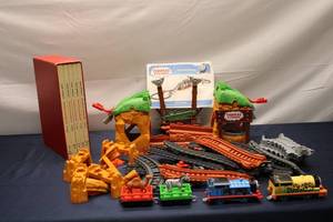 lot 172 image: Thomas & Friends Train Set with Accessories and Rand McNally Student Encyclopedia