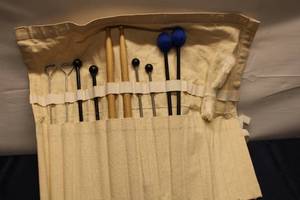 lot 184 image: Set of 10 Vintage Musical Mallets and Tools for Percussion Instruments