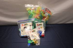 lot 185 image: Assortment of LEGO Super Mario Building Sets with Instructions