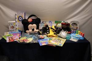 lot 200 image: Assortment of Kids Activity and Educational Items - Includes Books, Toys, and Costumes