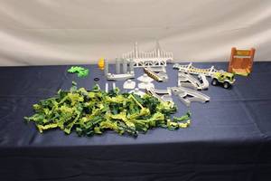 lot 207 image: Large Assortment of Dinosaur-Themed Playset Parts and Accessories