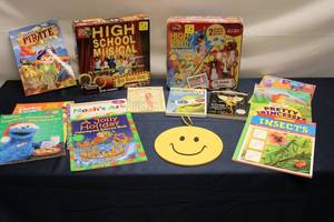 lot 215 image: Assortment of Childrens Books and Games - Including High School Musical and More