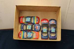lot 258 image: Group of 6 Die-Cast Racing Cars - Dupont and Pepsi Designs