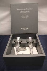 lot A-280 image: Set of 2 Waterford Crystal Millennium Collection Toasting Glasses