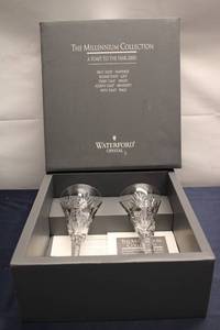 lot A-283 image: Set of 2 Unopened Waterford Crystal Millennium Toasting Glasses - A Toast to the Year 2000