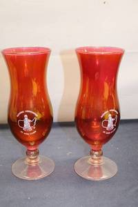 lot 321 image: Pair of Vintage Avon Club Glasses - Fifth Anniversary Convention