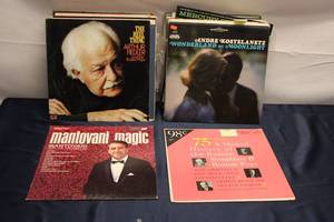 lot 334 image: Collection of 20 Vintage Vinyl Records - Classics & Big Band Themes