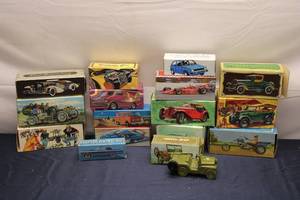 lot 344 image: Collection of Vintage Avon After Shave Boxes and Toy Vehicles