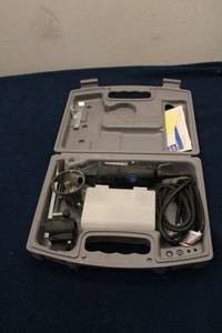 lot 371 image: Dremel 300 Series High-Speed Rotary Tool Kit with Attachments and Case