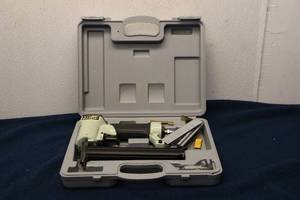 lot 376 image: Used Tool Shop Pneumatic Stapler with Carrying Case and Fasteners