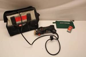 lot 391 image: RotoZip Corded Spiral Saw with Zip Bits and Carrying Case