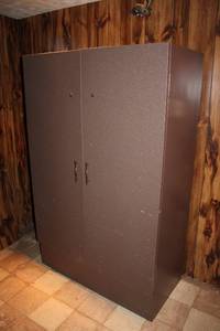 Large Metal Storage Cabinet with Double Doors