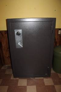 Steel Security Safe with Multiple Shelves and Storage for Valuables