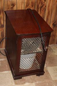 Vintage Dehumidifier with Wood Cabinet - Functional