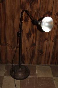 Vintage Adjustable Task Floor Lamp - Industrial Style