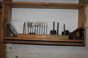 Assortment of Tools and Circular Saw Blades - Used