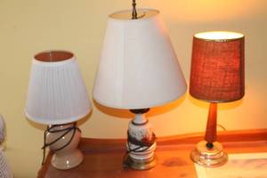 Set of 3 Vintage Table Lamps - Decorative Home Lighting