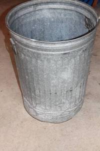 Set of 4 Vintage Galvanized Steel Buckets