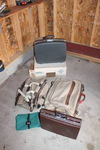 Assortment of 3 Briefcases and 2 Duffel Bags - Variety of Styles