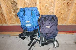 Pair of High Sierra Backpack Frames - Blue and Dark Blue