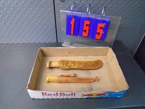 Qty of 2 Scandinavian knives. As shown.
