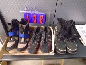 Qty of 3 womens shoes. Size 8. As shown.