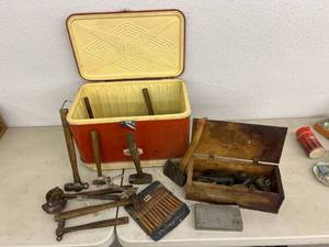 lot 451 image: Cooler Full of Tools