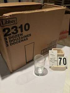 Shorter Collins Style Glasses 8 oz quantity 18