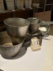 5 Assorted Sauce Pans no lids