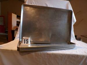 5 -18 x 25 Aluminum Cooking Trays
