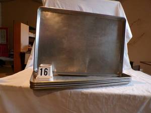 5 -18 x 25 Aluminum Cooking Trays