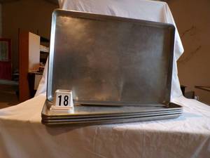 5 -18 x 25 Aluminum Cooking Trays