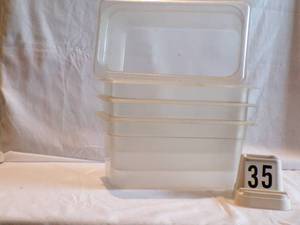 Cambro 1 x 3 Plastic Containers