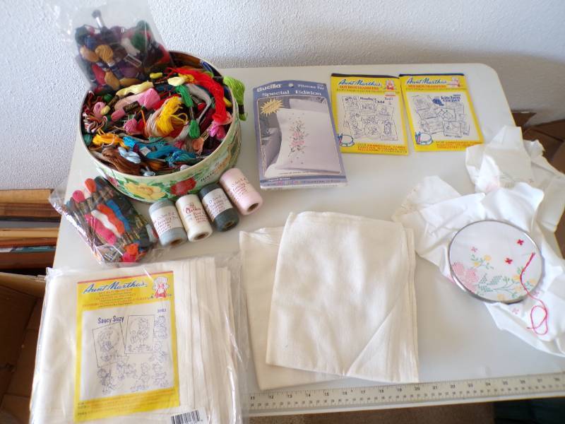 lot 44 image: (BS) Large Lot of Embroidery Yarn, ...