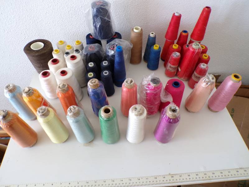 lot 52 image: (A-2) Serger Thread - Many Spools...